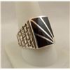 Image 1 : Navajo Sterling Onyx Ring, Size 10.5
