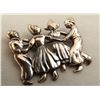Image 1 : Vintage Lang Sterling Dancing Dutch Couples Pin