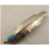 Image 2 : Navajo Sterling Turquoise Feather Barrette