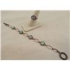 Image 1 : Sterling Opal Ring and Matching Link Bracelet