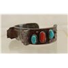 Image 2 : Navajo Old Pawn Sterling Turquoise Watch Bracelet