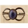 Image 2 : Navajo Sterling Lapis Cuff Bracelet