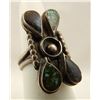 Image 2 : 4 Navajo Sterling Turquoise Rings