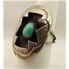 Image 2 : Navajo Sterling Turquoise Ring, Size 5.5