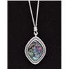 Image 2 : Reversible Abalone & Mother of Pearl Necklace