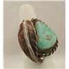 Image 1 : Native American Sterling Turquoise Ring, Size 5.5