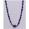 Image 1 : Venetian Cobalt Blue Chevron Bead Necklace