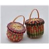 Image 3 : 6 Miniature Hand Woven Baskets