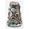 Image 1 : Navajo Sterling Turquoise Thimble