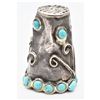 Image 2 : Navajo Sterling Turquoise Thimble