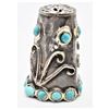 Image 3 : Navajo Sterling Turquoise Thimble