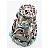 Image 6 : Navajo Sterling Turquoise Thimble