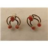 Image 4 : 3 Pairs of Native American Sterling Earrings