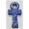 Image 1 : Egyptian Carved Lapis Lazuli Ankh Cross