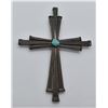 Image 1 : Horseshoe Nail Cross w/ Polished Turquoise Nugget
