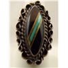 Image 3 : Navajo Sterling Inlay Ring, Size 7
