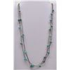 Image 1 : Navajo Old Pawn Triple Strand Turquoise Necklace
