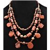 Image 6 : Triple Strand Jasper Necklace and Earrings