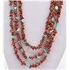 Image 2 : 3 Strand Jasper Nugget Necklace and Earrings
