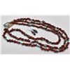Image 6 : 3 Strand Jasper Nugget Necklace and Earrings