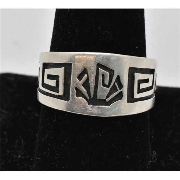Native American Hopi Sterling Wedding Band