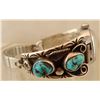 Image 2 : Navajo Sterling Turquoise Watch Band