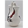 Image 4 : Acoma Hand Painted Ceramic Wedding Vase by Galvan