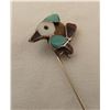 Image 2 : Vintage Zuni Sterling Inlay Roadrunner Stick Pin