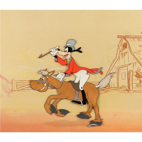 Goofy and Percy production cel from How to Ride a Horse
