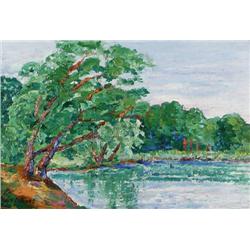 Ollie M. Kuns, Oil on Board