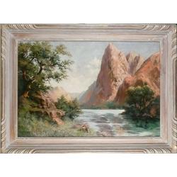 F. Sharp, Oil on Canvas