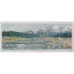 Leon Loughridge, 3 Color Etchings