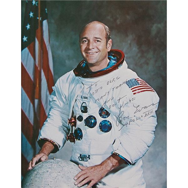 Ron Evans Signed Photograph - From the Collection of Dr. Otto Berg