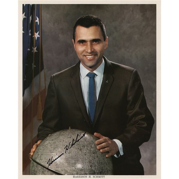 Harrison Schmitt Signed Photograph - From the Collection of Dr. Otto Berg