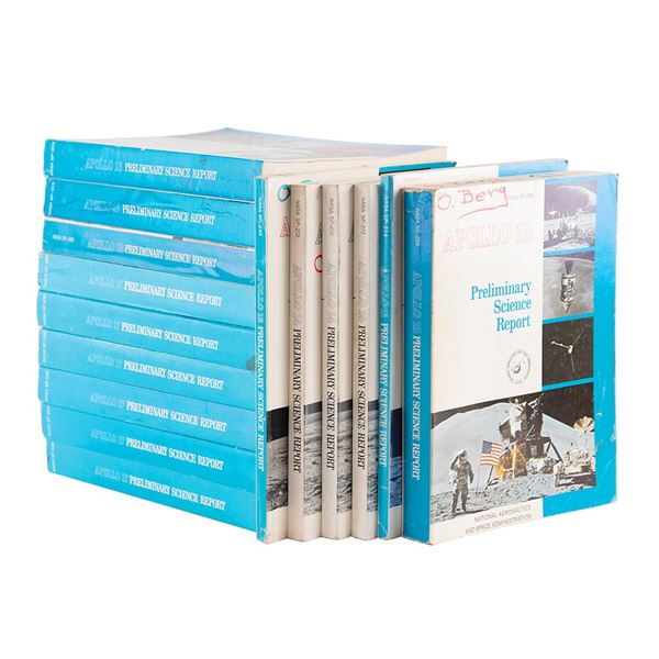 Otto Berg's Apollo Preliminary Science Report Set