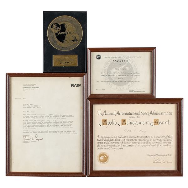 Otto Berg's (4) NASA Awards and Certificates
