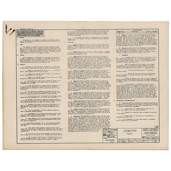 George C. Marshall Space Flight Center: Azimuths Documents