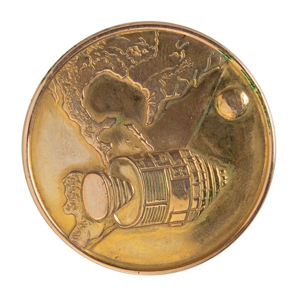 Apollo 1 Gold Fliteline Medallion - From the Family Collection of Apollo Astronaut Ed White II