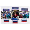 Image 1 : Soyuz MS-19 Movie Challenge Crew (6) Spare Cosmonaut Name Tags and Russian Flag Patches