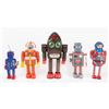 Image 1 : Lot of (5) Retro Toy Robots from the collection of Andres Serrano