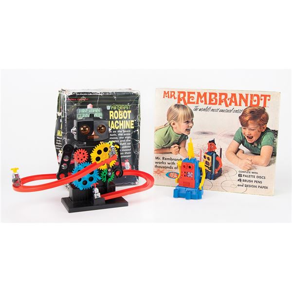 Vintage Lot of (2) Battery-Operated Robots from the collection of Andres Serrano