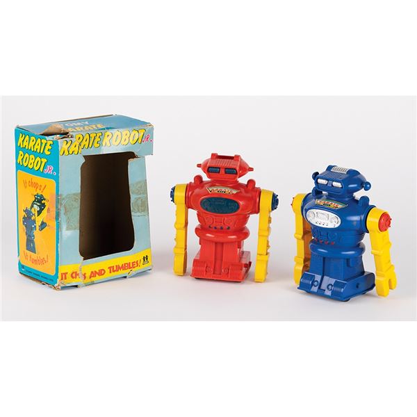 Vintage Lot of (2) Karate Robot Juniors by Tomy from the collection of Andres Serrano
