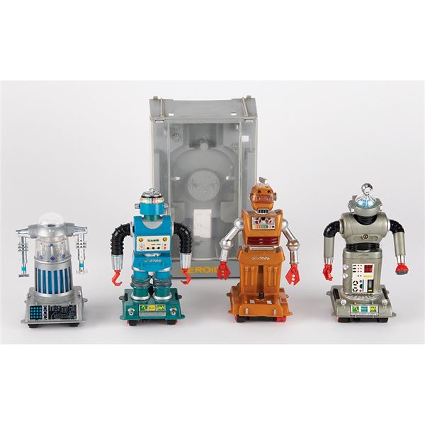 Vintage Lot of (4) Zeroid Robots by Ideal from the collection of Andres Serrano