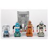 Image 1 : Vintage Lot of (4) Zeroid Robots by Ideal from the collection of Andres Serrano