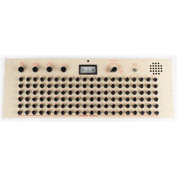 Analog Computer Digital to Analog Amplifier Calibrator Panel