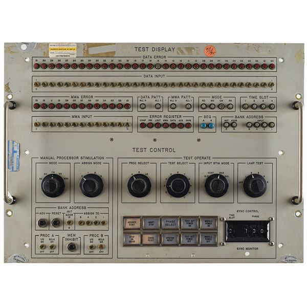 Computer Test Display Control Panel