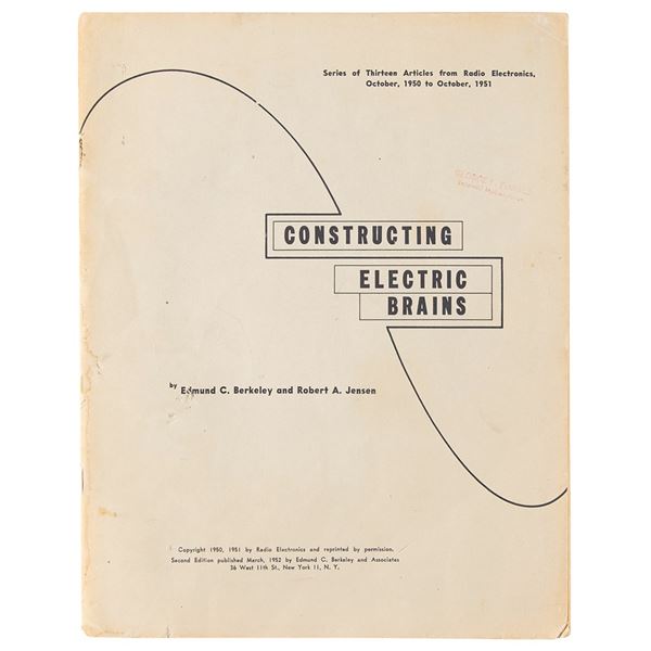Constructing Electronic Brains by Edmund Berkeley and Robert Jensen