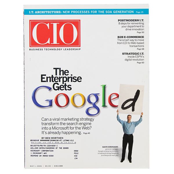 Bill Gates: CIO Magazine Addressed to His Microsoft Office