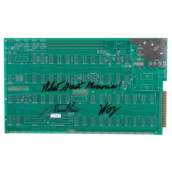 Steve Wozniak and Ron Wayne Signed Apple-1 Replica