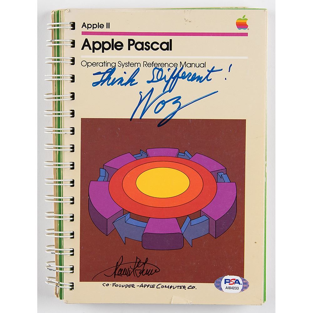 Steve Wozniak and Ron Wayne Signed Apple Pascal Manual